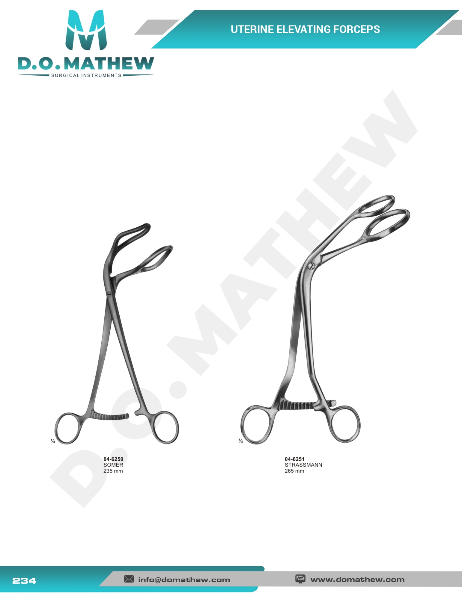 Utrine Dilators, Probes, Forceps, Myoma Instruments
